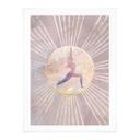 Plakat Yoga solhilsen pink | rosa guld - Manovski