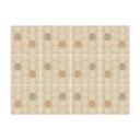 Azulejos Adhesivos Boho - círculos capuchino rojo-marrón antracita - lote de 12