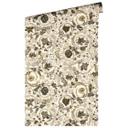 Versace Home papel pintado de lujo floral perla beige marrón de diseño clásico no tejido