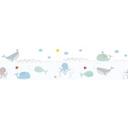 A.S. Création Lovely Kids Frise autocollante enfant - Bleu, Gris