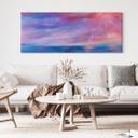 Canvasbillede Lysende aftenhimmel ved havet - Schmucker - Panorama