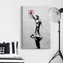 Lienzo Banksy - El graffiti es un delito