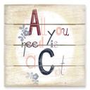Cuadro de madera Loske - All you need is a Cat - 40x41,5 cm