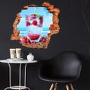 3D Wallsticker Tropical Raspberry