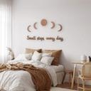 Décoration murale bois placage acajou - Small steps every day