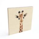 Houten Poster Sisi & Seb - Baby Giraf