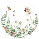 Sticker mural rond Kikki Belle - Jardin des fées