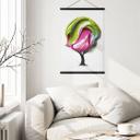 Póster de tela con colorida corona 3D - Mielu