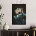 Tekstil plakat med lyst blomsterhjerte - Treechild