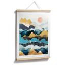 Póster pico de montaña por encima de las nubes - SpaceFrog Designs