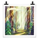 Póster Bosque encantado a la luz - DigitalArtsi
