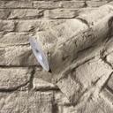 Non-woven tapet i 3D steneffekt brun steneffekt 