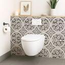 Azulejos Adhesivos flores victorianas oscuras - lote de 12