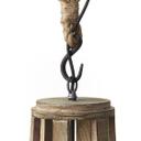 Pendelleuchte Elif, braun, 190 x 43 cm, Holz Pendellampe, dimmbar