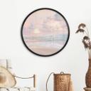 Póster puesta de sol sobre playa y mar - Sisi & Seb - Redondo