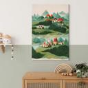 Lærredsprint - Treechild - Small village in the middle of green hills
