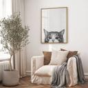 Póster Gato curioso - Korenkova