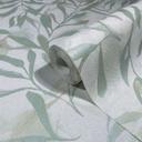 Non-woven tapet i hvid grøn blade blad look vintage blomster natur 