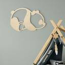 Decoración en madera de álamo - Panda
