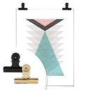 Plakat - Nouveauprints - Totem og aqua i pink