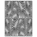 Separador de ambientes, biombo, pantalla de privacidad colgante Hojas de palmera abstractas