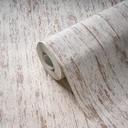 Beige tekstureret tapet med træ-effekt - non-woven tapet med naturlook - vægdesign