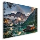 Canvasbillede, Hus bjerge Alperne
