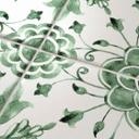Azulejos Adhesivos Acuarela - Flor verde - lote de 12