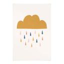 Póster de tela Lluvia alegre en colores pastel - Lisboa