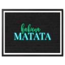 Póster Hakuna Matata - Luz de neón