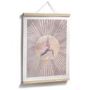 Plakat Yoga solhilsen pink | rosa guld - Manovski