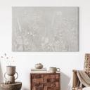 Canvas schilderij met bloemenreliëf - Planten in wit in modern design - Ms Tiff
