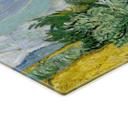 Glasbillede - Van Gogh - Hvedemark med cypresser