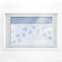 Ventana decorada con una pata