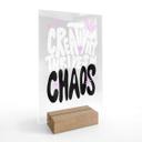 Akrylglas borddekoration Creativity thrives in Chaos - Bloom