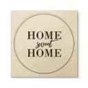 Cuadro de madera Home sweet Home - Cuadrado