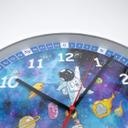 Wanduhr Kinder mit Weltall und Astronauten | rund | Ø30 cm