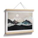 Póster Tranquilo paisaje de montaña al atardecer - SpaceFrog Designs