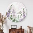 Tableau sur alu-Dibond rond Sir Edward - Digitale pourpre