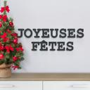 MDF bogstaver - Joyeuses Fêtes