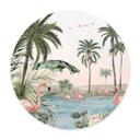 Póster Kikki Belle - Flamingo Oasis - Redondo