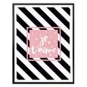 Póster Je t'aime retro