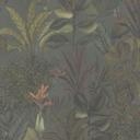 Papier peint à motifs Plantes et herbes Vert foncé - Papier peint jungle avec feuilles