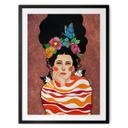 Póster mujer con corona de flores y gatos - Hülya
