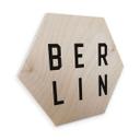Hexagon hout - Typografie Berlin