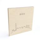 Cuadro de madera Skyline Berlin Outline