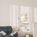 Wallsticker elefant på en rolle
