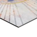 Billede af lotusstilling - Meditation i gyldent lys - Manovski – print på aluminium (Alu-Dibond)