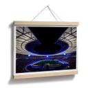 Póster Estadio Olímpico Hertha BSC de noche