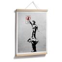 Póster Banksy - El graffiti es un delito
